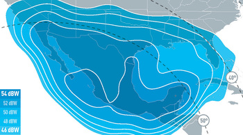 EUTELSAT 115 West B Ku-band 1 Mexico Downlink Coverage