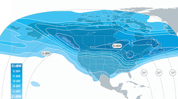 EUTELSAT 115 West B Ku-band 4 Downlink Coverage