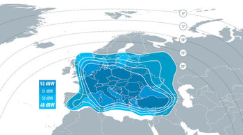 EUTELSAT 16A Ka-band Europe C Downlink Coverage