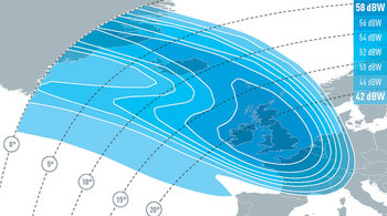 EUTELSAT 28F Ku-band Pan-Europe Downlink Coverage